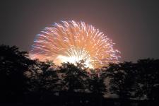 浅川の花火（浅川町：8月16日）