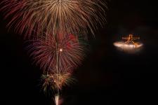 箱根強羅夏祭り大文字焼
