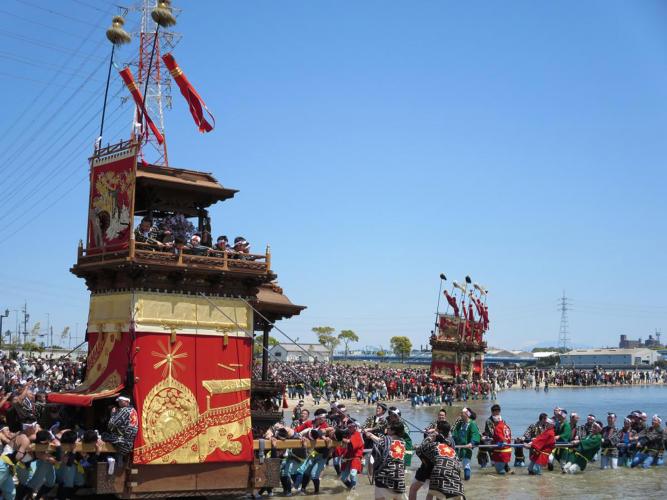 春の半田山車祭（亀崎潮干祭）