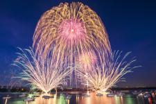 桑名水郷花火大会（桑名市：7月27日）