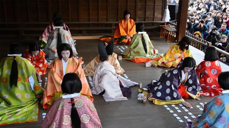 かるた始め式(八坂神社)