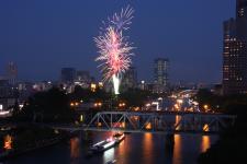 天神祭奉納花火（大阪市：7月25日）