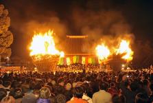 茅原の大とんど（吉祥草寺）