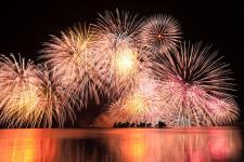 松江水郷祭湖上花火大会（松江市：8月3日、4日）