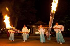 乙九日炎の祭典（亀山八幡神社）