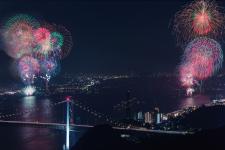 関門海峡花火大会（北九州市：8月13日）