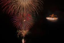 箱根強羅夏祭り大文字焼（箱根町：8月16日）