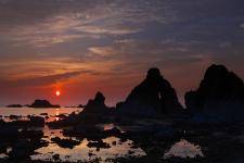 夫婦岩（佐渡島）