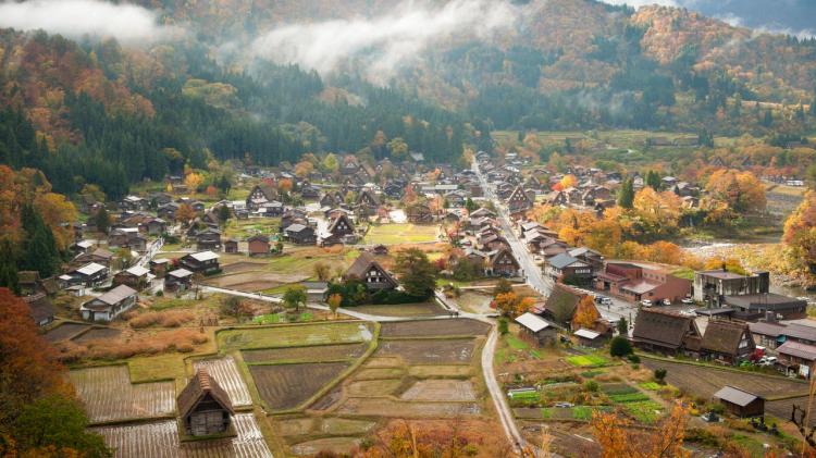 天守閣展望台 白川郷