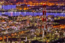 水島工場群夜景