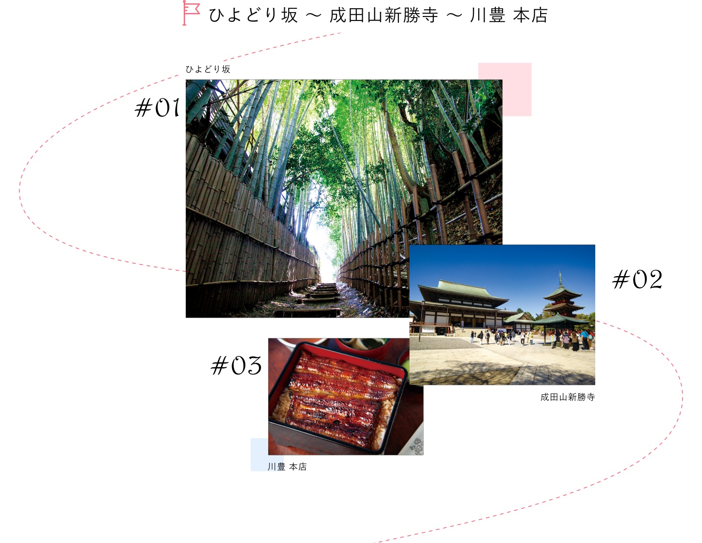 ひよどり坂～成田山新勝寺～川豊 本店​