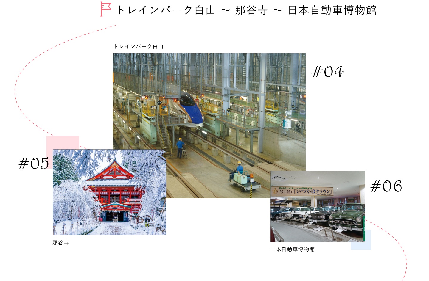 トレインパーク白山～那谷寺～日本自動車博物館