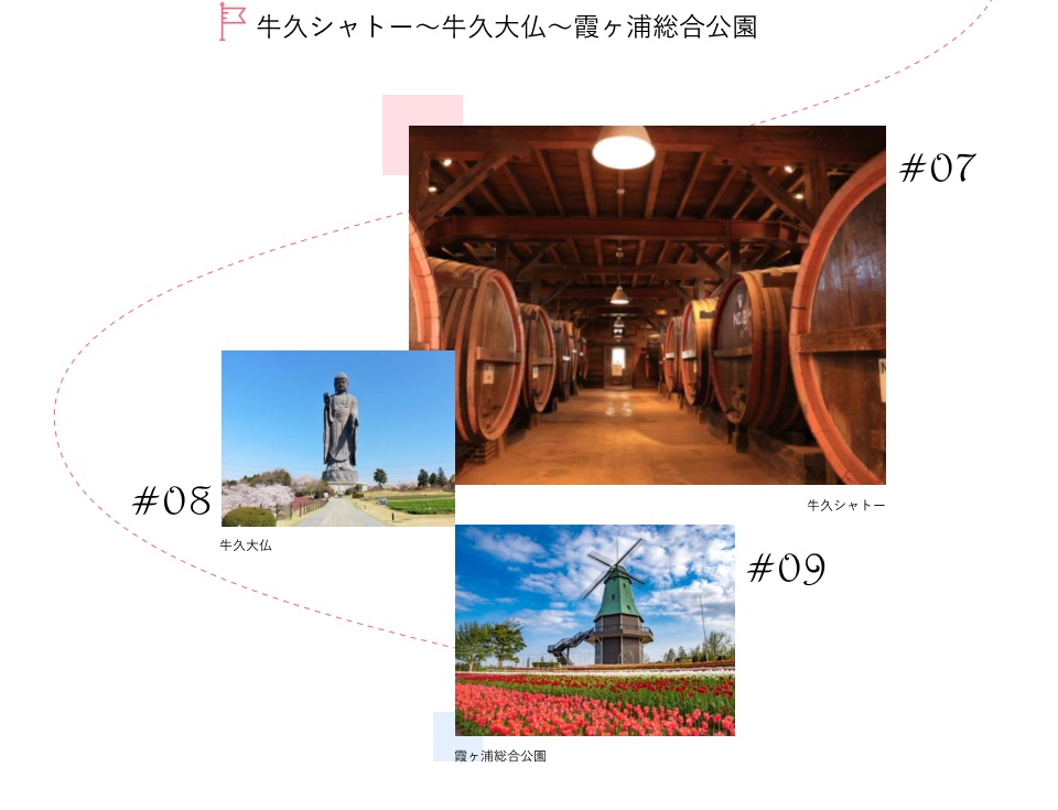 牛久シャトー~牛久大仏~霞ヶ浦総合公園